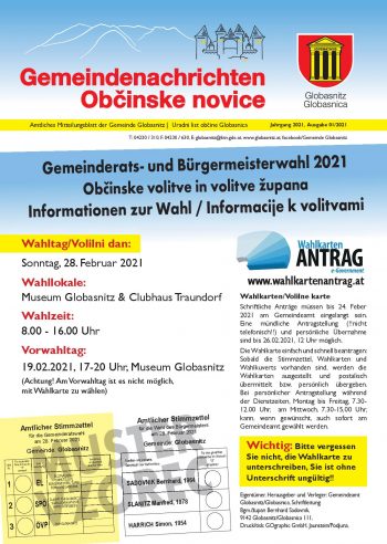 Cover Občinske novice 1/2021